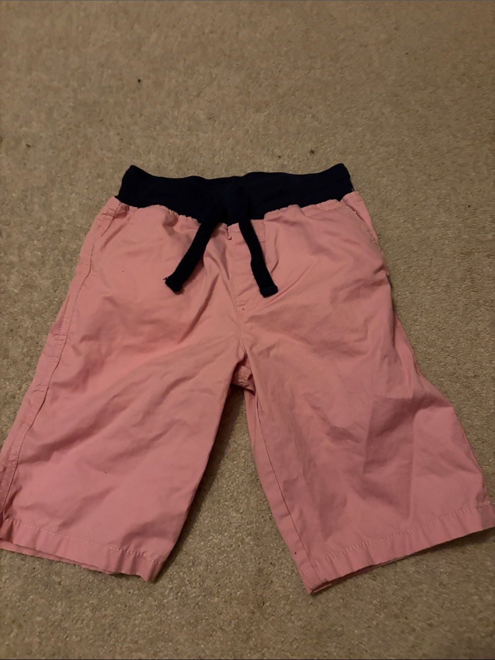 Gymboree Pink Shorts with Navy Pull-On Waistband
